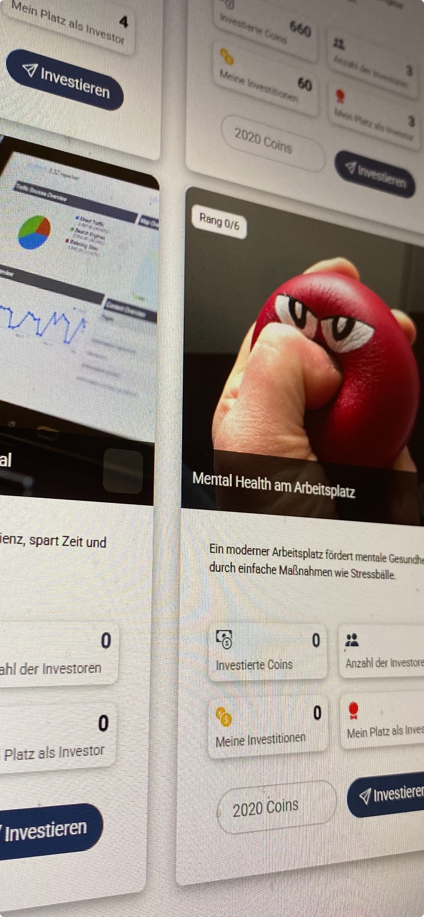 Screenshot der LEVEL:IDEA-App
